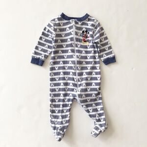 Disney Mickey Mouse zipper footed sleeper 3-6m
